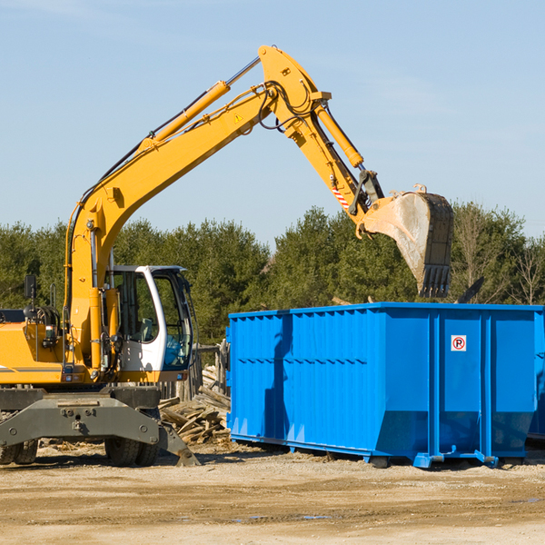 are there any restrictions on where a residential dumpster can be placed in Kennebec SD